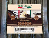 Delitaliana Grade A Madagascar Gourmet Vanilla Beans, 5~6"