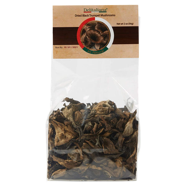 Dried Black Trumpet Mushrooms 2 Ounce