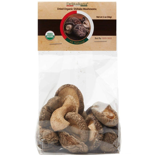 Dried Organic Shiitake Mushrooms 2 Ounce