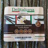Delitaliana Gourmet Vanilla Beans, Approximately 5~6 Inches